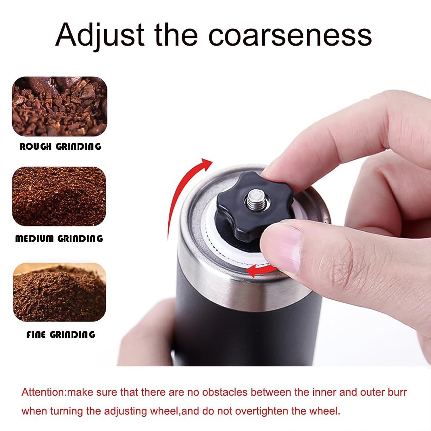 Portable Stainless Steel Manual Coffee Grinder (1 Pc) Portable Stainless Steel Manual Coffee Grinder (1 Pc)